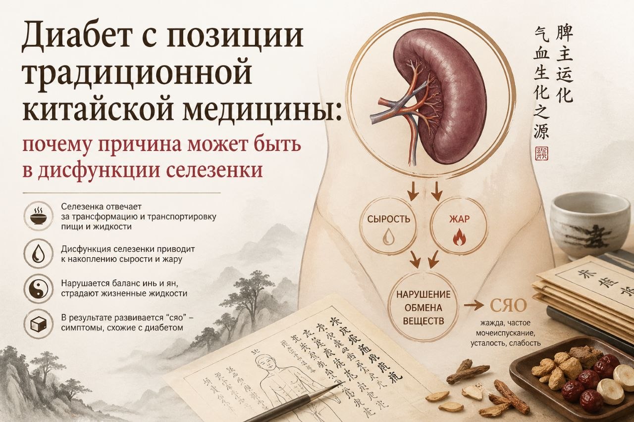 Диабет с позиции традиционной китайской медицины: почему причина может быть в дисфункции селезенки